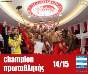 yapboz Olympiakos FC şampiyon 2014-2015